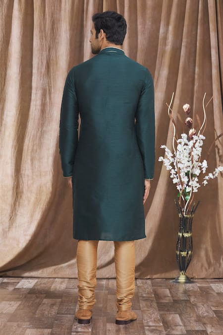 Arihant Rai Sinha Banarasi Floral Thread Embroidered Kurta 