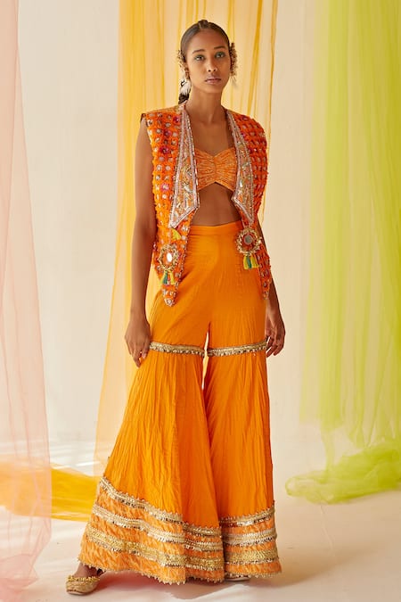 orange tassel jacket