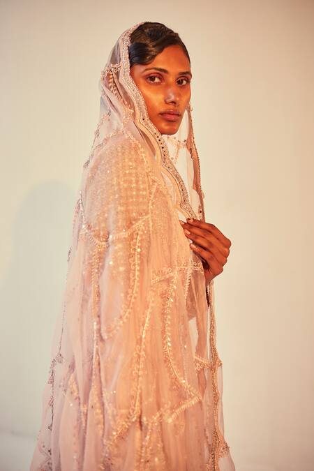 Shop Priyanka Singh Pink Silk, Organza Mirror Work, Sequins, Zardozi Embroidered Kurta Lehenga Set Online at Aza Fashions Shop_Priyanka Singh_Pink Silk, Organza Mirror Work, Sequins, Zardozi Embroidered Kurta Lehenga Set _Online_at_Aza_Fashions