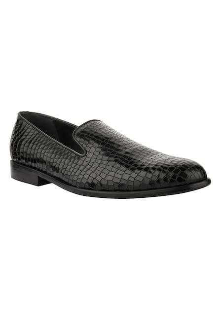 Sko Leather Textured Loafers 