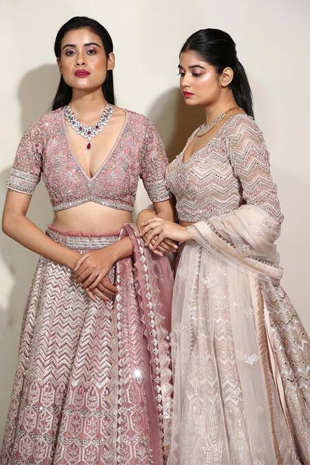 121couture Pink Organza And Net Dori, Gota Patti, Metallic Embroidered Bridal Lehenga Set Online at Aza Fashions 121couture_Pink Organza And Net Dori, Gota Patti, Metallic Embroidered Bridal Lehenga Set_Online_at_Aza_Fashions