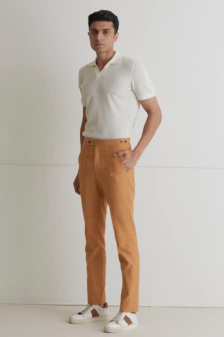Taupe Pleated Duca Pants | Taupe, Suitsupply, Tailored trousers