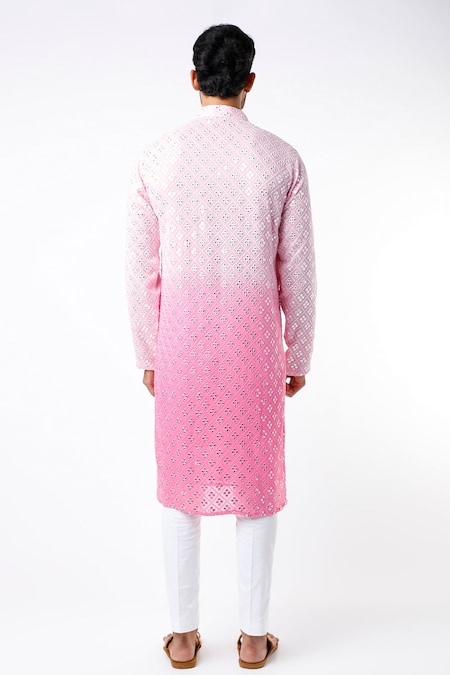 Kasbah Foil Embroidered Kurta Set 