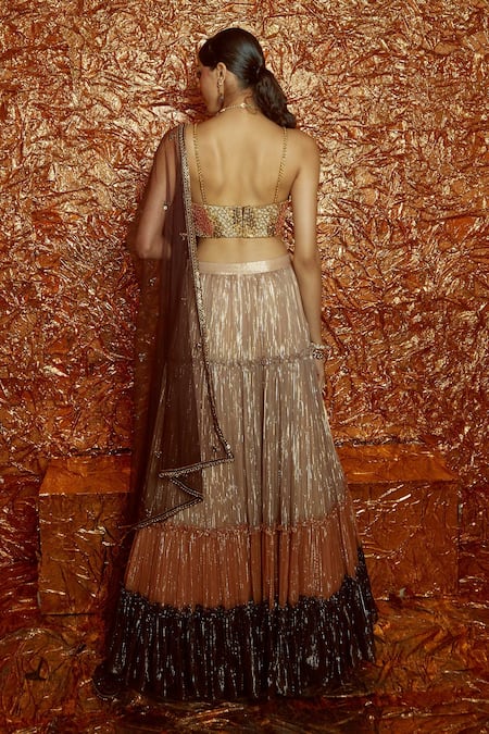 Nirmooha Tiered Lehenga Set 