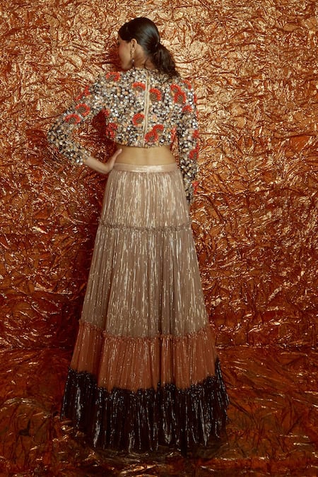 Nirmooha Tiered Lehenga Set 