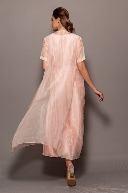 Vara By Vibha N Priti Hand Embroidered Cape & Jumpsuit Set 