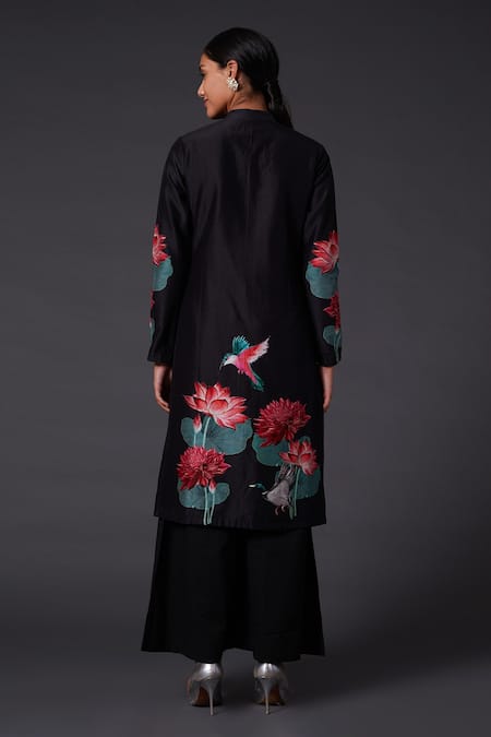 Balance By Rohit Bal Chanderi Silk Printed Kurta and Palazzo Set 