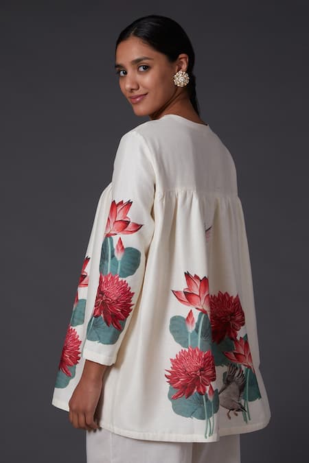 Balance By Rohit Bal Chanderi Silk Short Tunic 