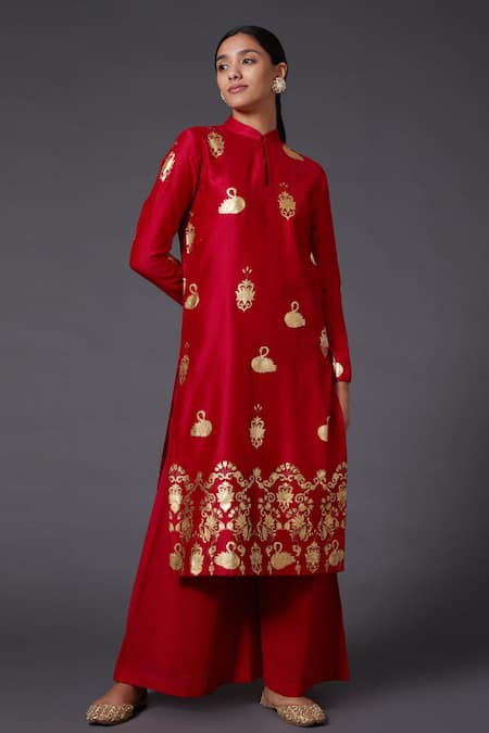 Balance by Rohit Bal Chanderi Silk Kurta & Palazzo Set 