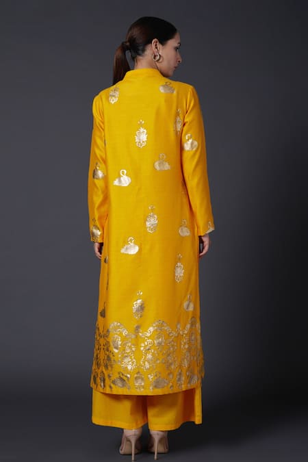 Balance By Rohit Bal Chanderi Silk Printed Kurta & Palazzo Set 