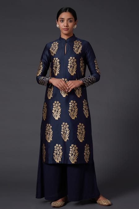 Balance by Rohit Bal Chanderi Silk Printed Kurta & Palazzo Set 