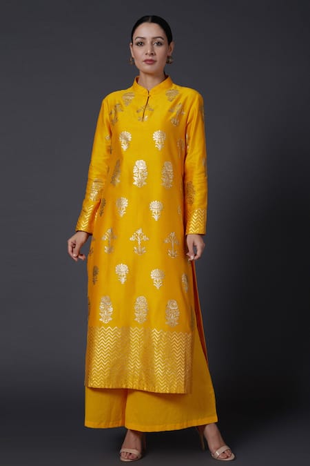 Balance by Rohit Bal Silk Chanderi Kurta & Palazzo Set 