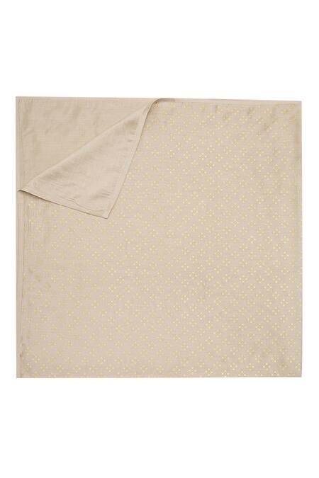 Shop_Tiber Taber_Beige Viscose Geometric Print Swaddle_Online_at_Aza_Fashions