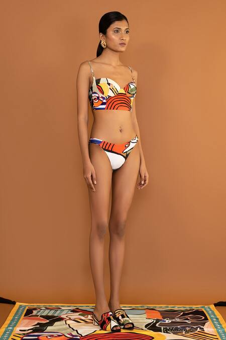 Shivan & Narresh - Multi Color Printed Bikini Set For Women