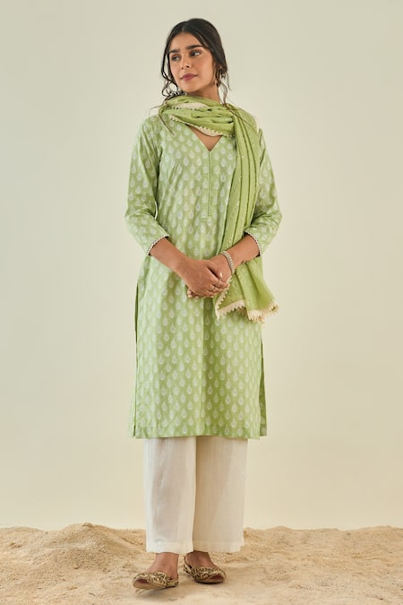 Lahario Printed Kurta Sharara Set 