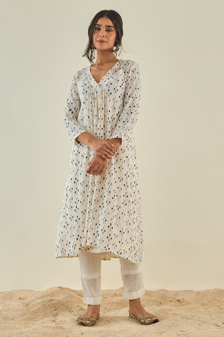 LAHARIO Cotton Textile Kurta Set 