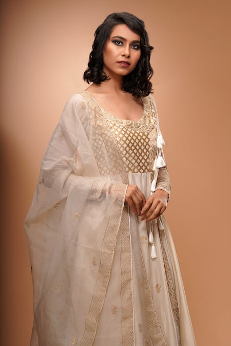 Shop_Shruti S_White Angrakha  Silksharara  Modaldupatta  Organza Hand Block Silk Set_Online_at_Aza_Fashions