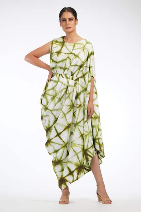 Shruti S Cotton Shibori Toga Dress 