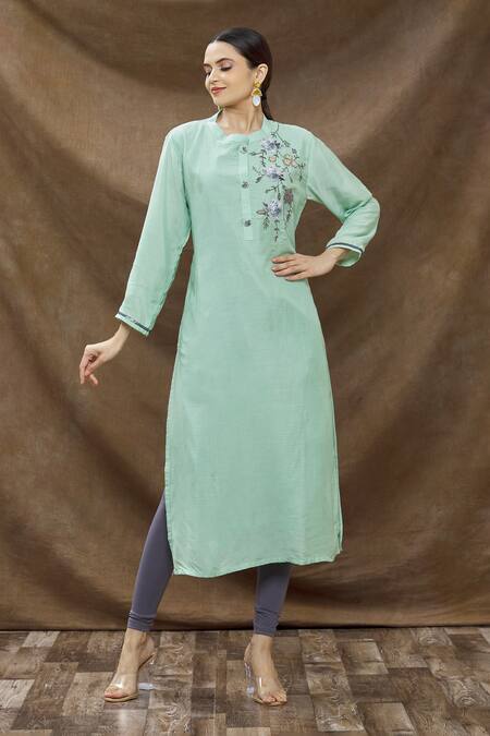 Shop MK35A - Green Kurti Online | Buy from Indian Store, USA