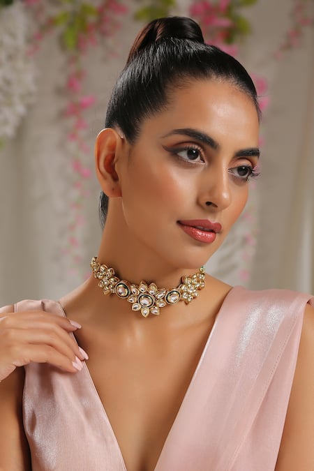 Paisley Pop Kundan Choker Necklace 