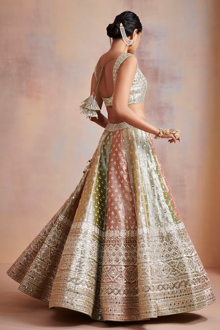 SUHINO Mirror Work Bridal Lehenga Set 