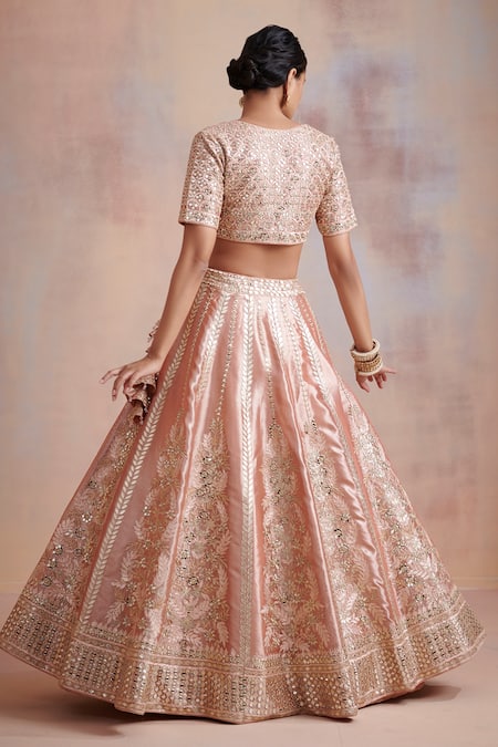 SUHINO Mirror Work Bridal Lehenga Set 