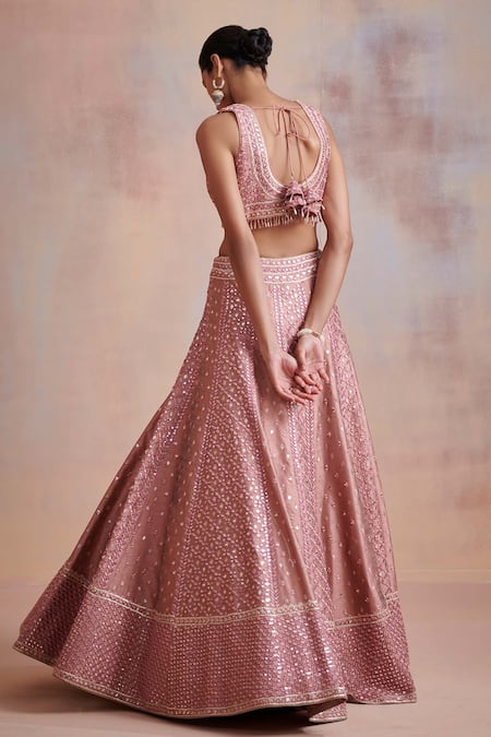 SUHINO Mirror Work Bridal Lehenga Set 