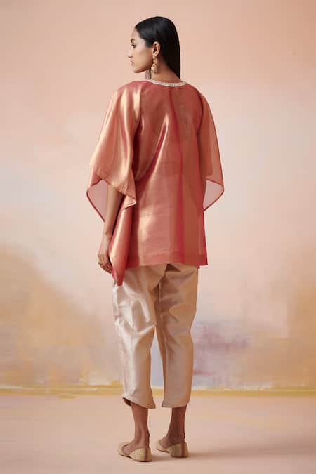 SUHINO Floral Embroidered Kaftan Set 