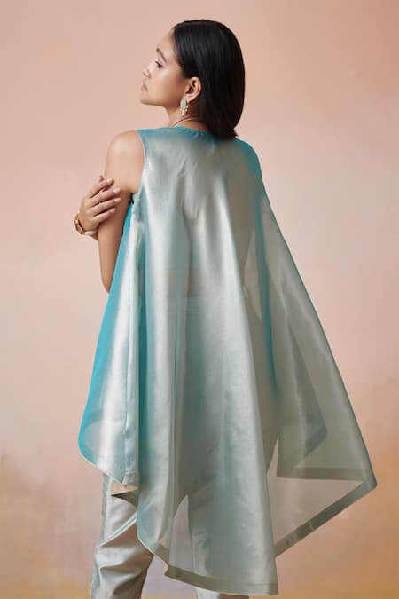 SUHINO Mirror Embroidered Tunic Pant Set 