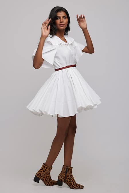 Women Cotton Black White Check Fit and Flare Dress – SVB Ventures