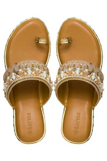 Kkarma Accessories Ryne Kolhapuri Platform Wedges 