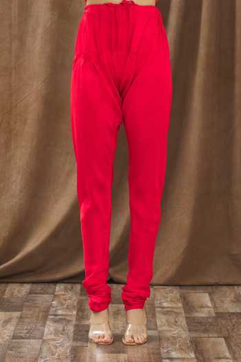 Shop_Gaurav katta_Pink Georgette Thread And Sequin Notched Embroidered Anarkali Churidar Set _Online_at_Aza_Fashions