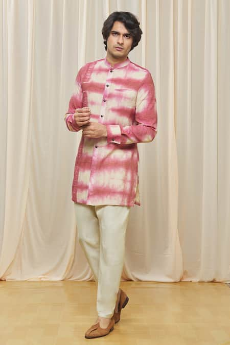 Gaurav Katta Chanderi Tie Dye Short Kurta 