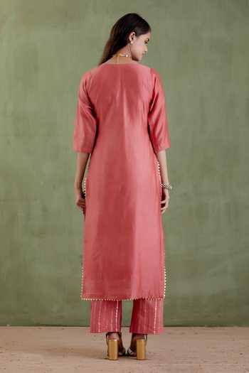 Musal Durgavati Chanderi Kurta Set 