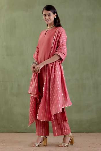 Musal Durgavati Chanderi Kurta Set 