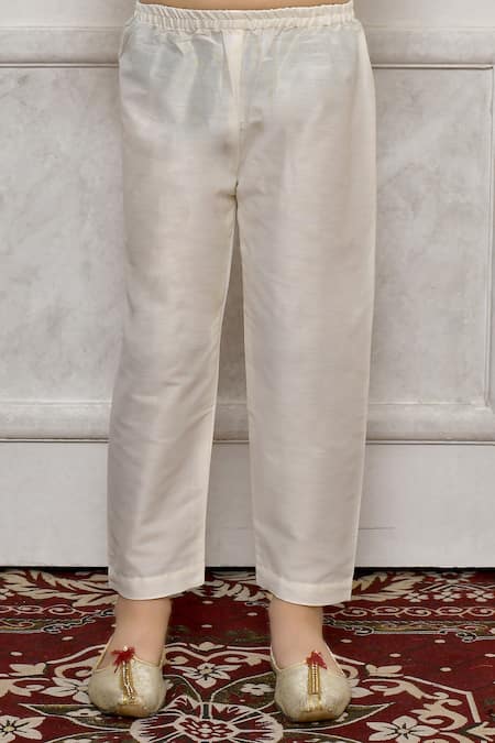 Shop Petite Pomme Blue Silk Embroidery Floral Printed Kurta Set Online at Aza Fashions Shop_Petite Pomme_Blue Silk Embroidery Floral Printed Kurta Set_Online_at_Aza_Fashions