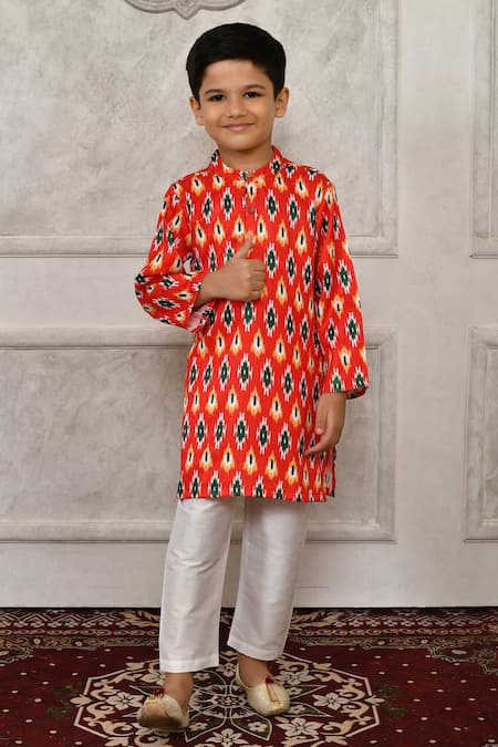 Arihant Rai Sinha Geometric Print Kurta Set 