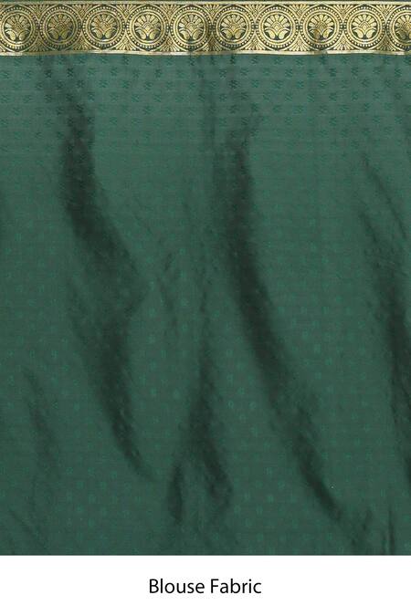 Buy_Arihant Rai Sinha_Green Zari Woven Saree _Online_at_Aza_Fashions