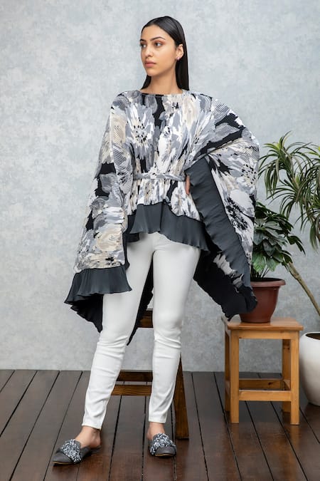 Rhe-Ana Amur Printed Cape 