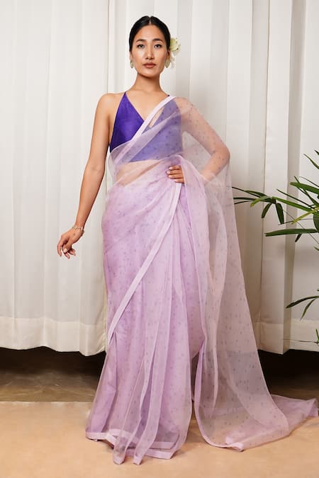 Shiori Silk Organza Printed Saree 