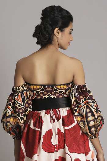 Alpona Designs By Soham Acharya Reptile Print Corset 