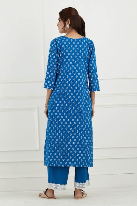 Tashee Cotton Floral Print Kurta Set 