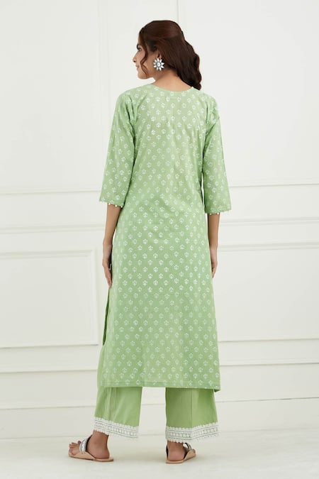 Tashee Cotton Floral Print Kurta Set 
