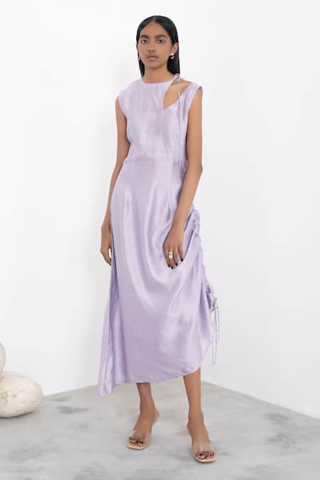 Corpora Studio Silk Ruched Dress 