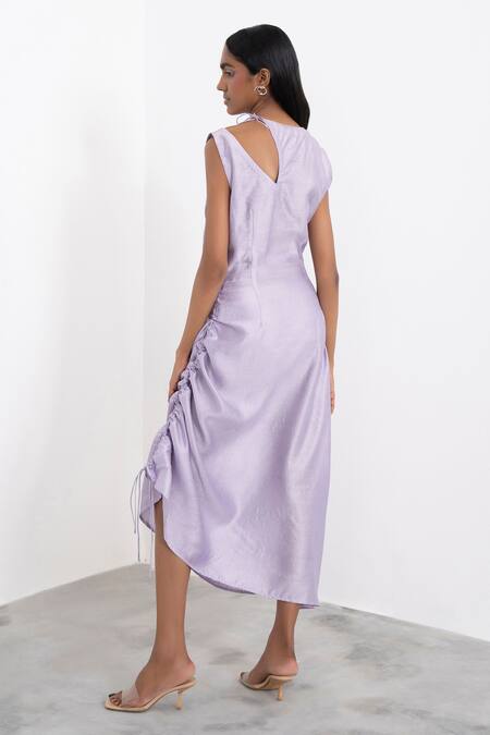 Corpora Studio Silk Ruched Dress 