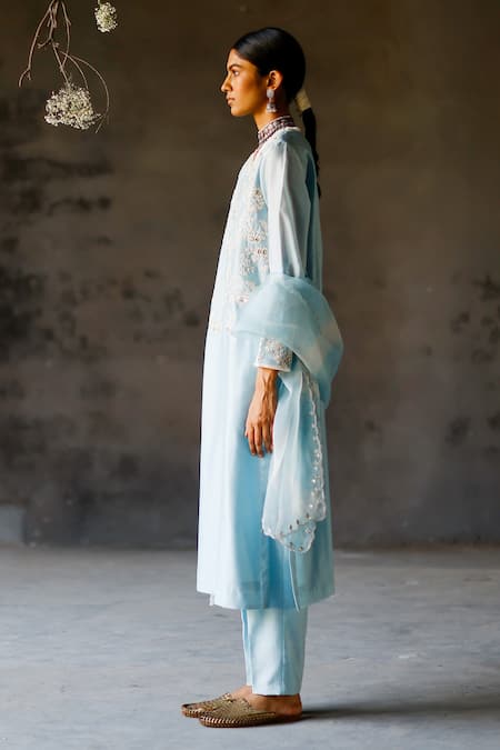 Shikha Mehta Anisha Silk Chanderi Kurta Set