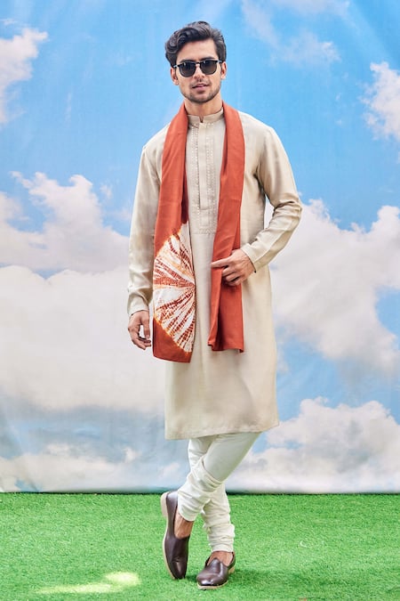 Tisa - Men Mandarin Collar Kurta Set 