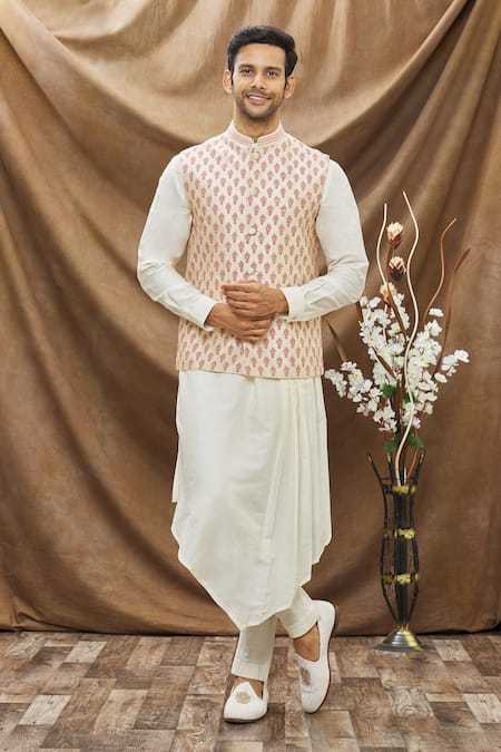 Vivek Karunakaran Floral Embroidered Bundi 