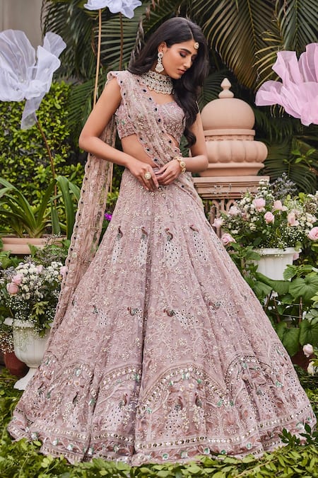 Light Pink Color Bridal Lehenga Choli in Organza With Designer Embroidery  Indian Wedding Lehenga in USA, UK, Malaysia, South Africa, Dubai, Singapore