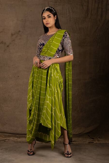 Buy Mimosa Art silk Wedding saree Kanjivarm Pattu style With Contrast Blouse  Color: Green Online at Best Prices in India - JioMart.